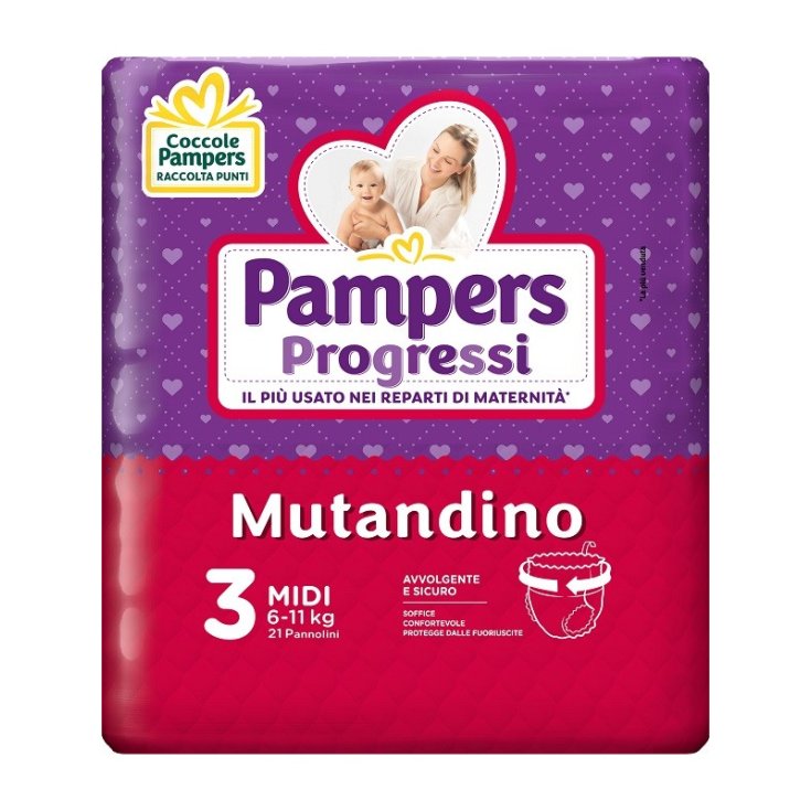 Pampers Progressi Culotte Taille 3 MIDI (3-11Kg) 21 Couches