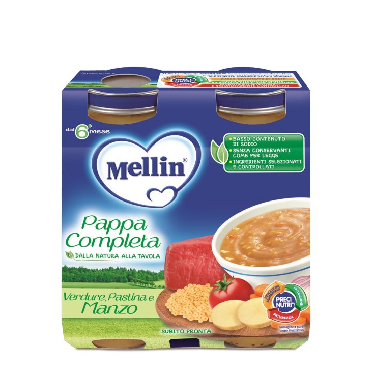 Complète Pappa Pastina de Légumes Bœuf Mellin 2x250g