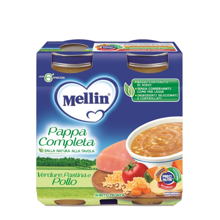 Complète Pappa Légumes Pastina Poulet Mellin 2x250g