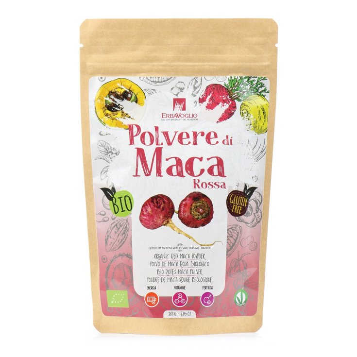 Poudre de Maca Rouge Bio ErbaVoglio 200g