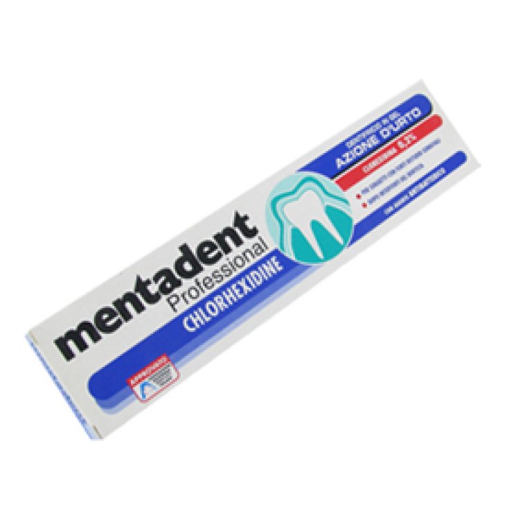 Dentifrice professionnel Mentadent avec tube de chlorhexédine 0,24 %