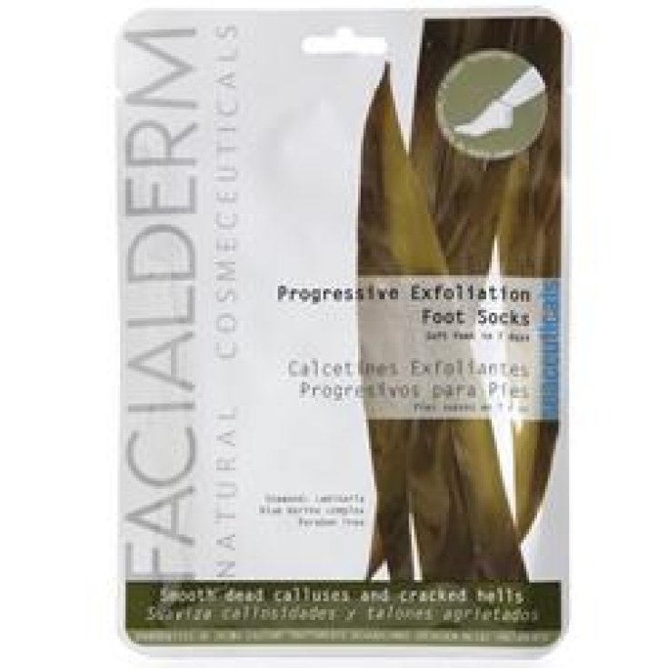 Chaussettes exfoliantes pour les pieds Facialderm Alga Laminaria