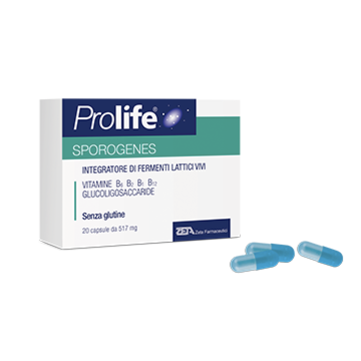 Prolife Sporogenes Zeta Pharmaceuticals 20 Gélules