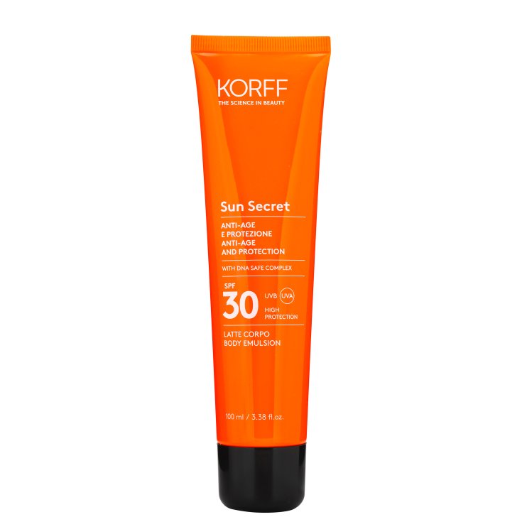 Protection Anti-Âge SPF30 KORFF Lait Corps Secret Soleil 100 ml