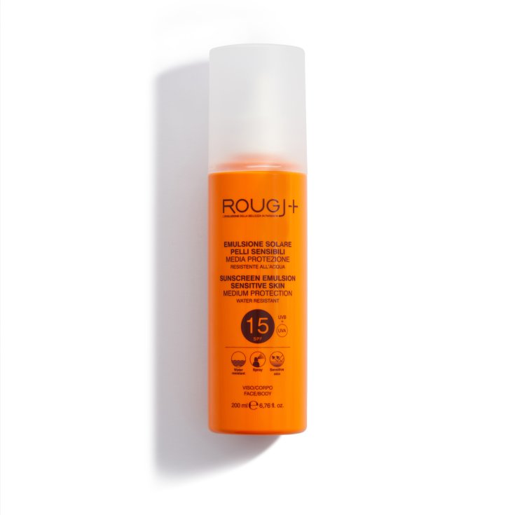 Crème Solaire Peaux Sensibles SPF15 Rougj+ 200ml