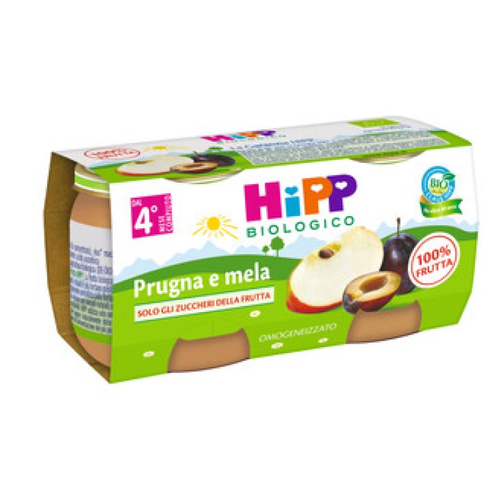 Hipp Prune Et Pomme Bio 2x80g