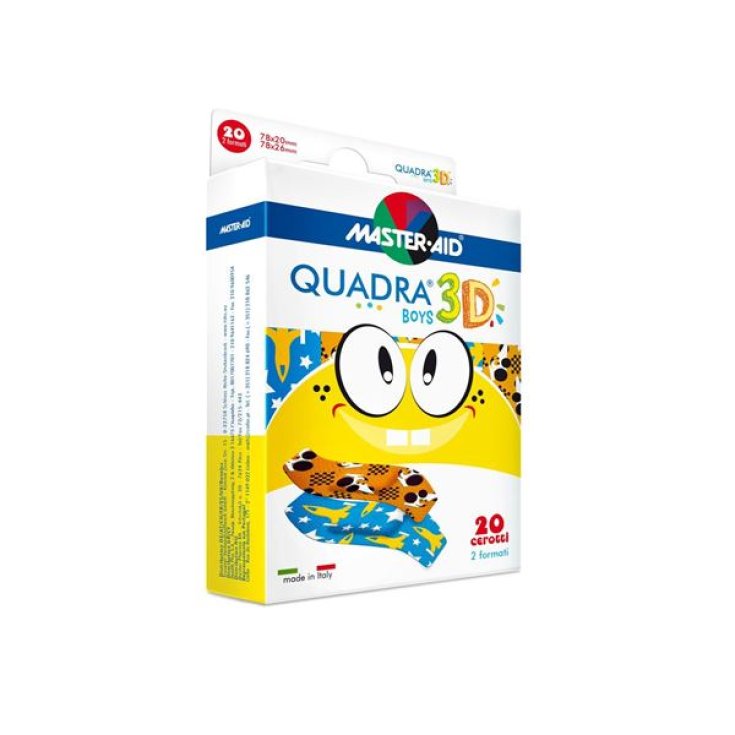 Quadra 3D Boys Master-Aid 20 pièces