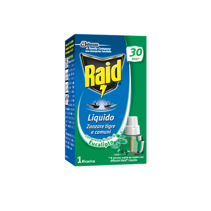 Eucalyptus Liquide Raid Johnson Recharge Liquide 30 Nuits