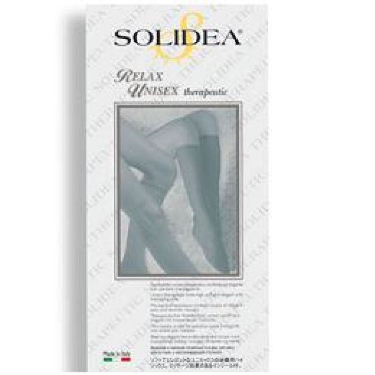 Relax Mi-Bas Thérapeutique Unisexe Solidea® Bout Ouvert Classe 1 Noir Taille XXL 1 Paire