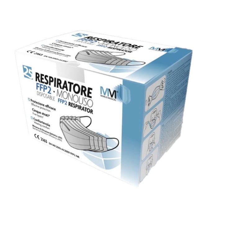 Masques respiratoires FFP2 jetables Minus Med 25