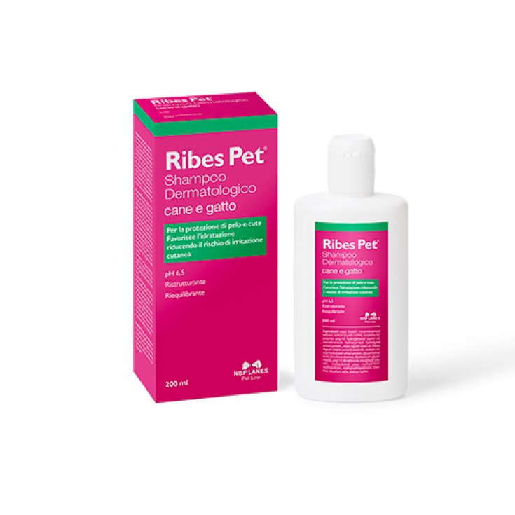 Ribes Pet Chien Et Chat Shampooing Dermatologique NBF Lanes 200 ml