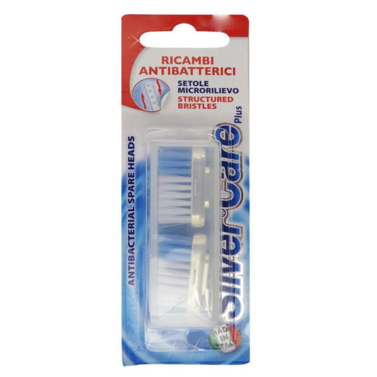 Pièces de rechange antibactériennes Silver Care Plus 2 têtes