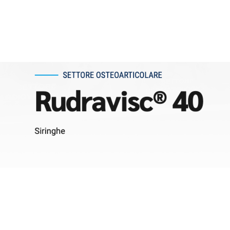 Rudravisc® 40 ShedirPharma® 1 Seringue intra-articulaire 40mg 2ml