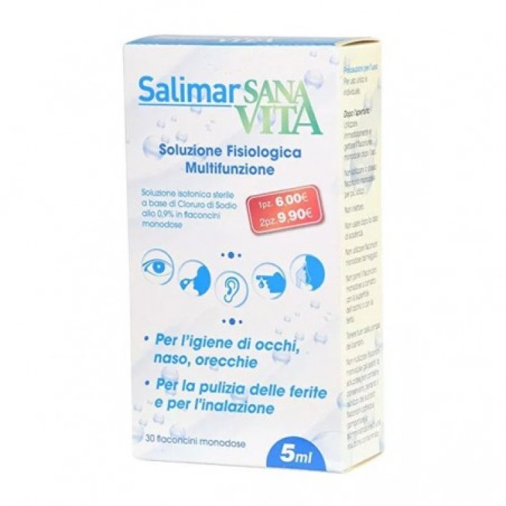 Salimar SanaVita Solution Physiologique 30 Ampoules de 5 ml