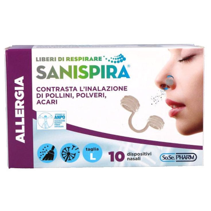 Sanispira® Allergie Taille L 10 Pièces