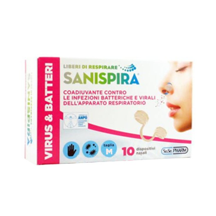 Sanispira® Virus & Bactéries Taille M 10 Pièces