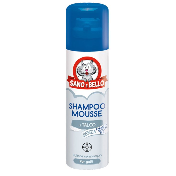 Sano E Bello Shampooing Mousse Chats Parfum De Talc 200ml