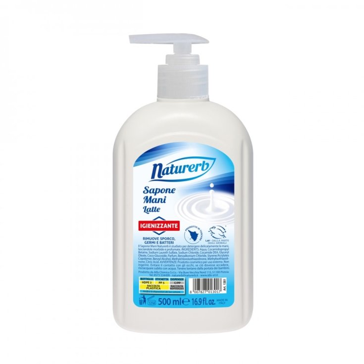 Savon pour les mains au lait Naturerb 500ml