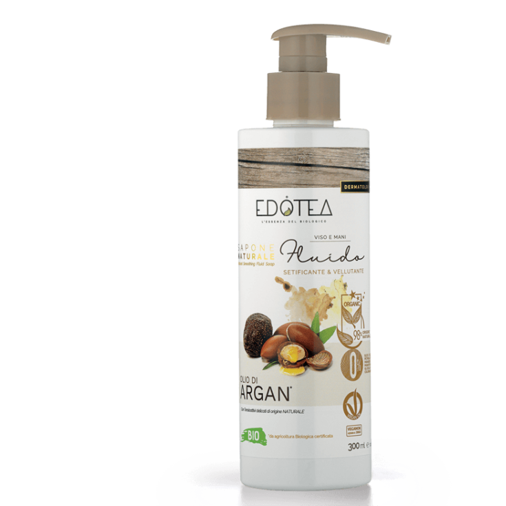 EDOTEA Savon Naturel Fluide à l'Huile d'Argan 300ml