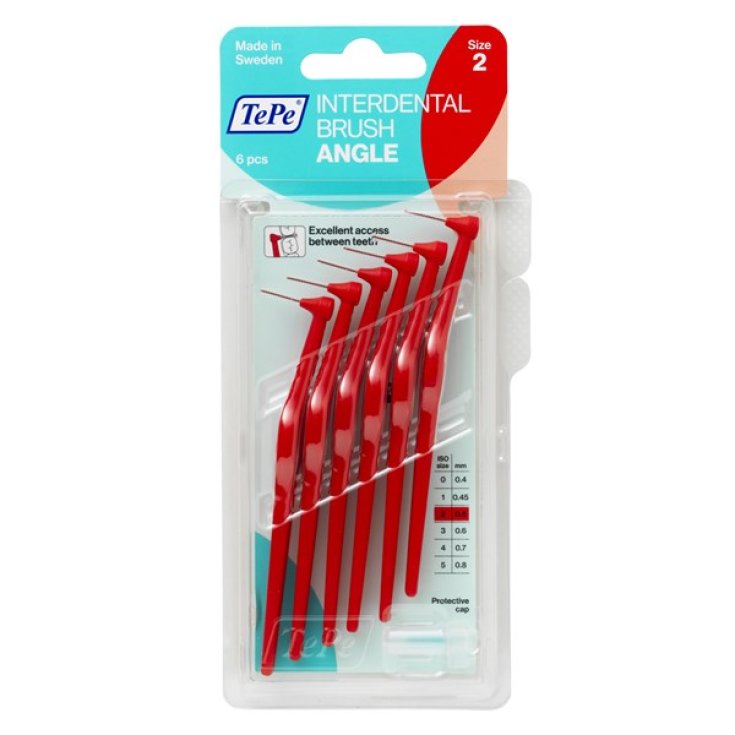 Brosse Angle ™ Rouge 0,5 Tepe 6 Pièces