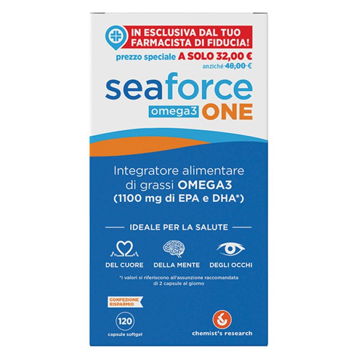 Seaforce One Omega 3 Recherche Chimiste 120 Capsules