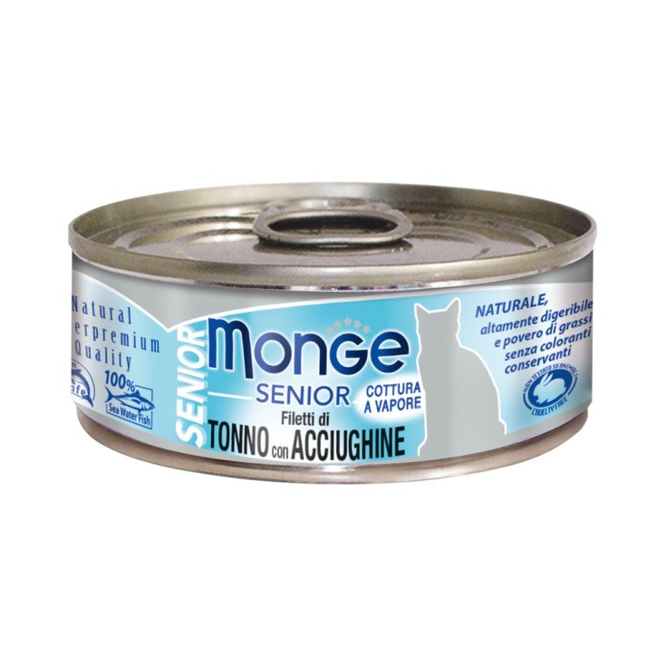 Filets De Thon Senior Et Anchois Monge 80g