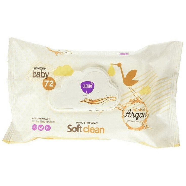 Soft Clean Baby Argan Pharma CLENDY 72 Lingettes