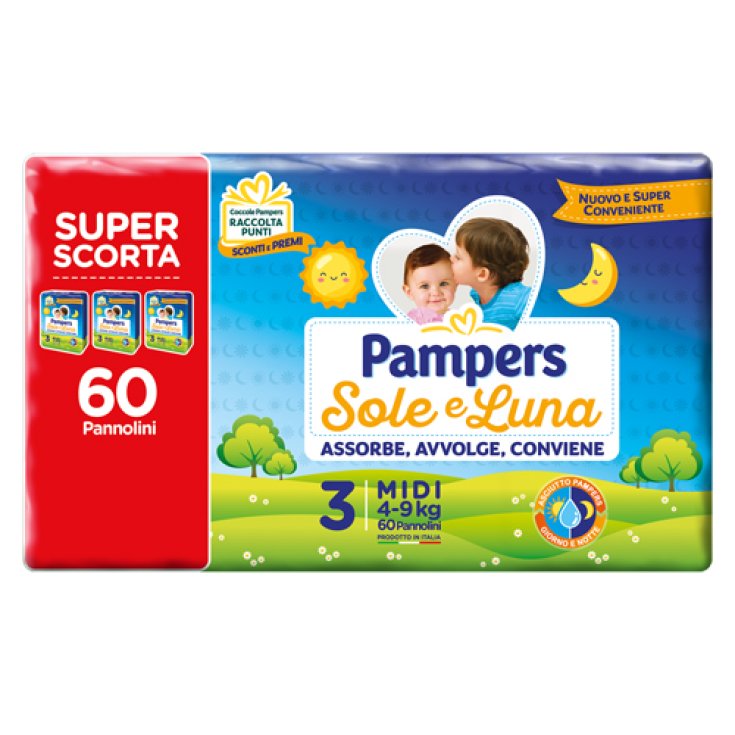 Sole & Luna Trio Midi Pampers 60 Couches