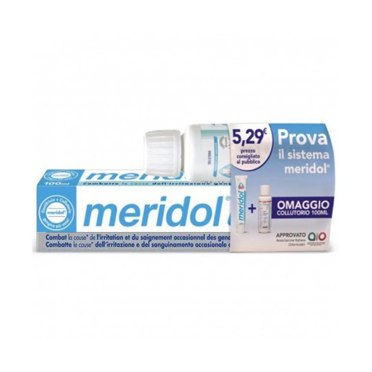 Pack Spécial Dentifrice + Bain de Bouche Meridol® 75ml + 100ml