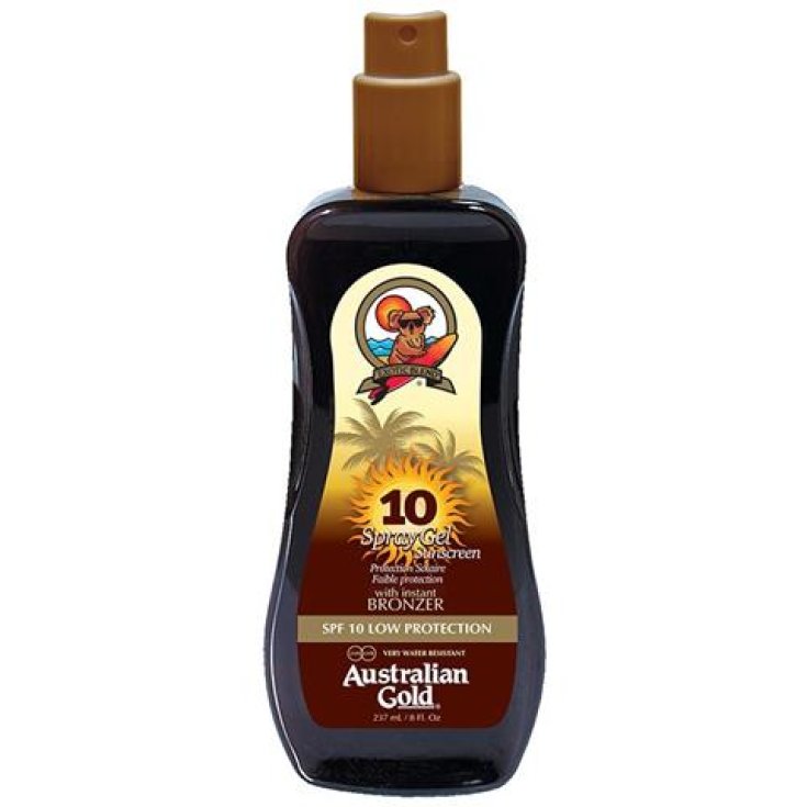 Australian Gold Spray Gel Avec Bronzeur Instantané Spf10 237ml