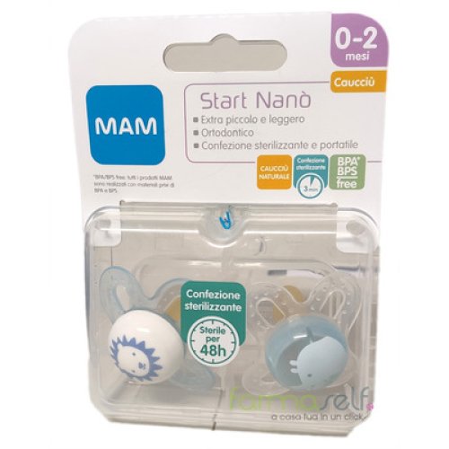 MAM Naissance Sucette 0 - 2 mois (Couleur non sélectionnable) 2 pc(s) -  Redcare Pharmacie