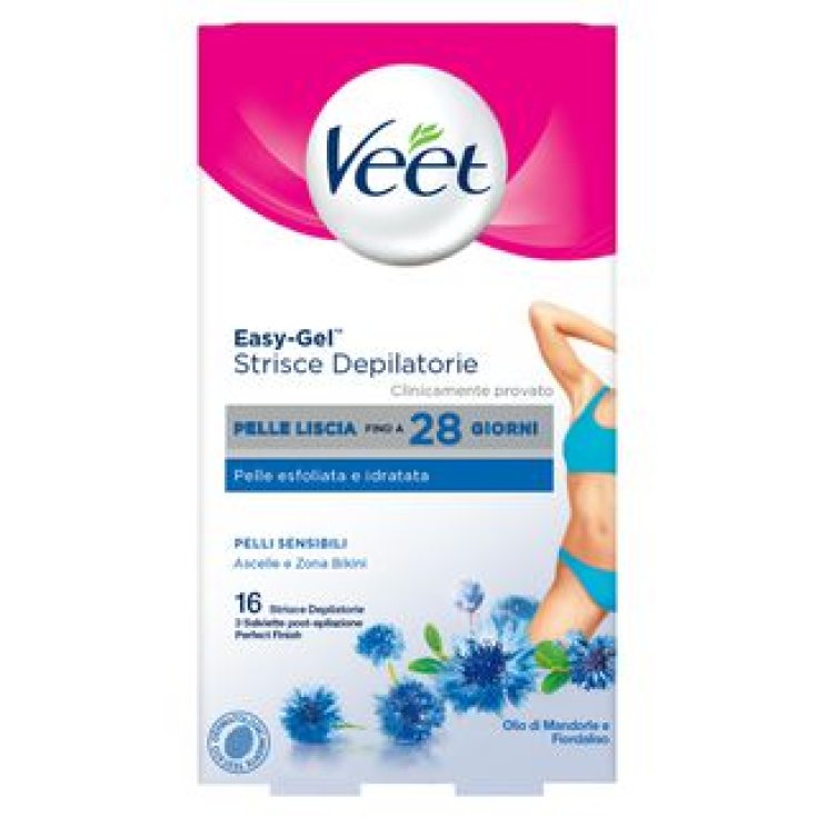 Bandes Épilatoires Aisselles Et Bikini Veet 16 Pièces