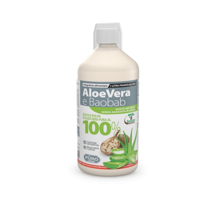 Jus Et Pulpe 100% Aloe Vera Et PURE Baobab Par Forhans 1000ml