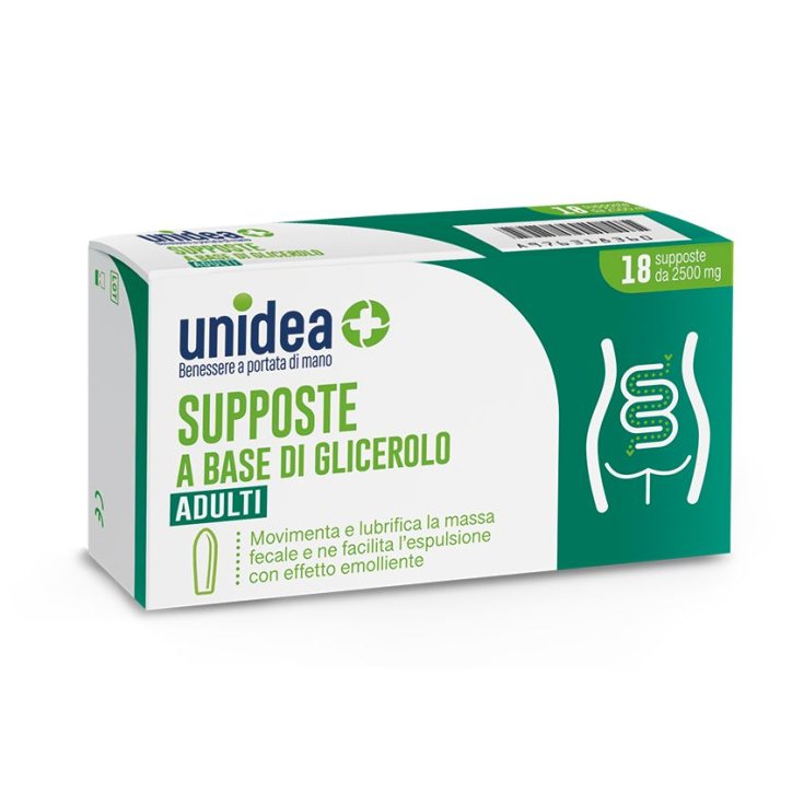 SUPPOSITOIRES A BASE DE GLYCEROL unidea Adultes 18 Suppositoires