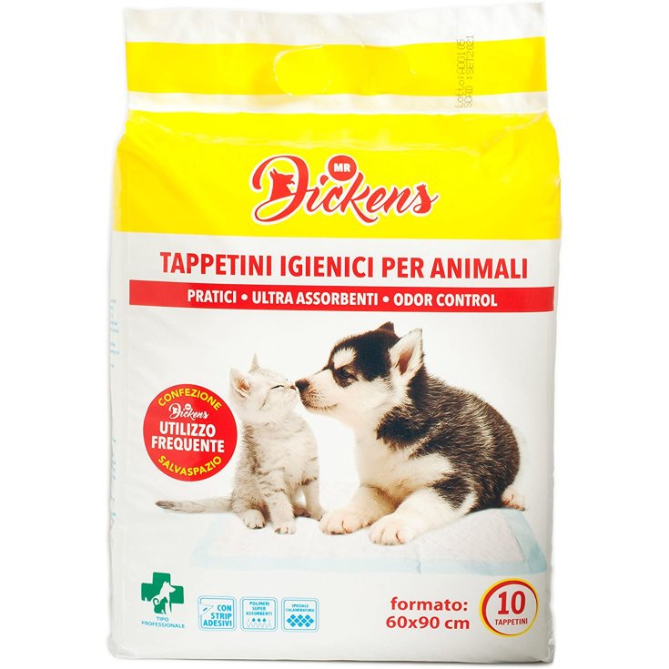 Tapis hygiéniques pour animaux 60x90 Mr. Dickens 10 pièces