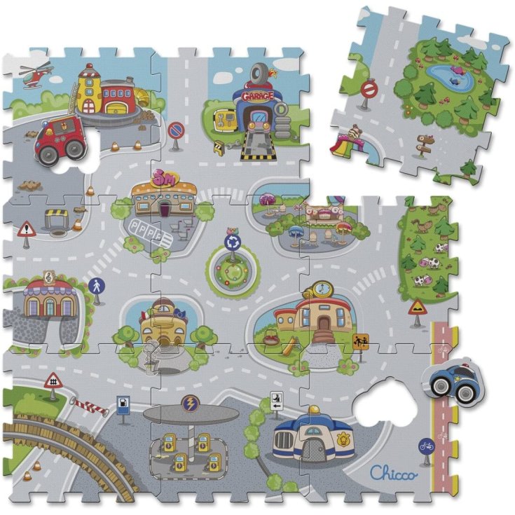 CHICCO City Puzzle Tapis 1-4 ans