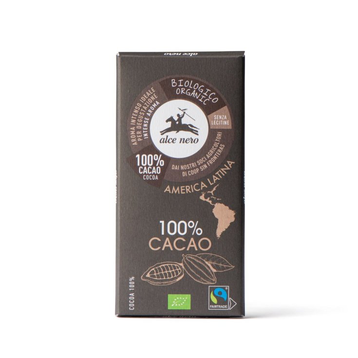 Alce Nero Barre de Cacao 100% Bio 50g
