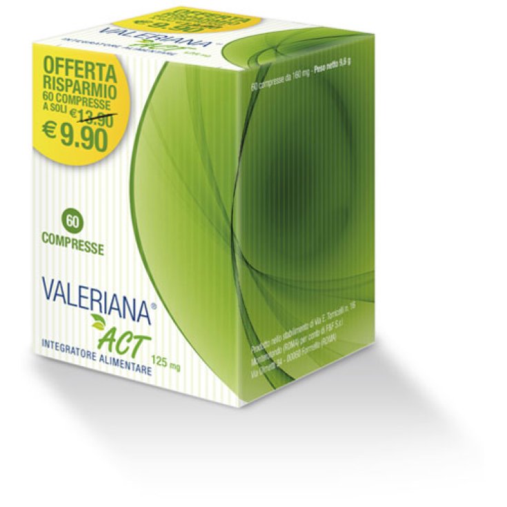 Valeriana® Act 125mg F&F 60 Comprimés