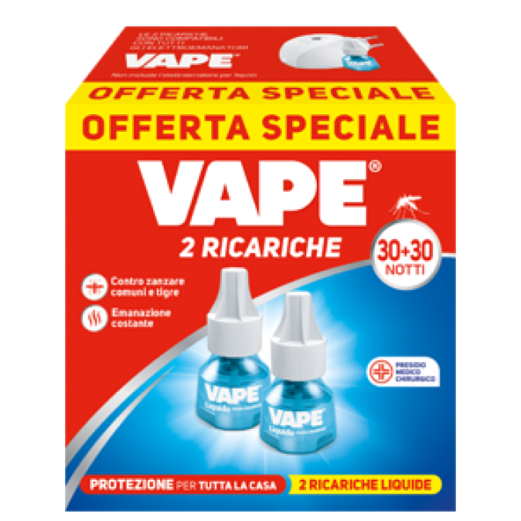 2 Recharges Liquide 30 + 30 Nuits VAPE
