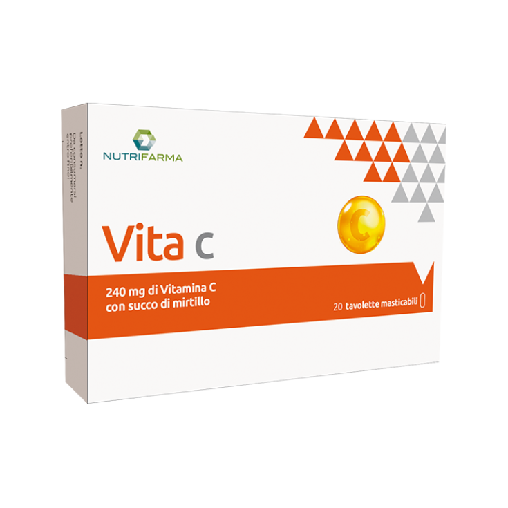 Vita C NutriFarma d'Aqua Viva 20 Comprimés à Croquer