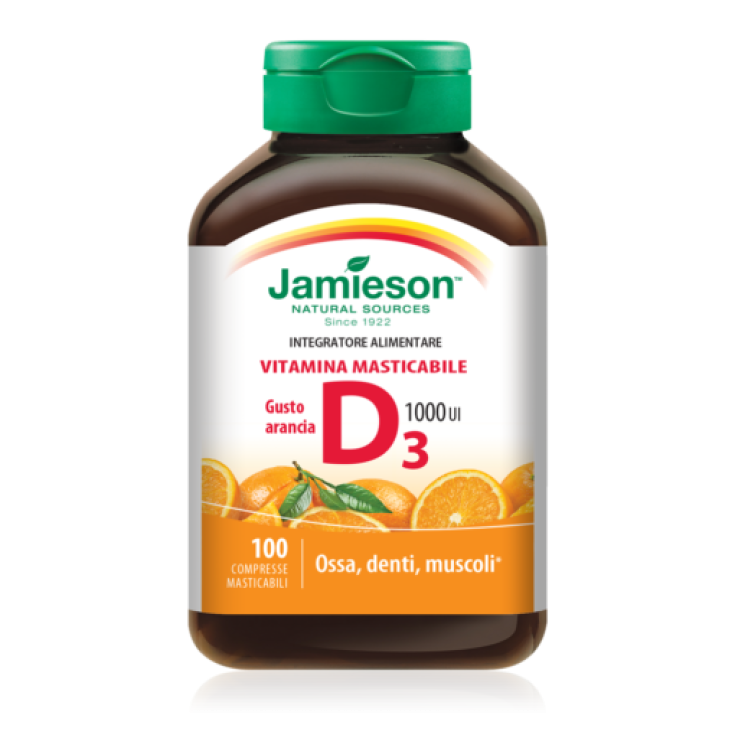 Vitamine D à Croquer Jamieson 100 Comprimés