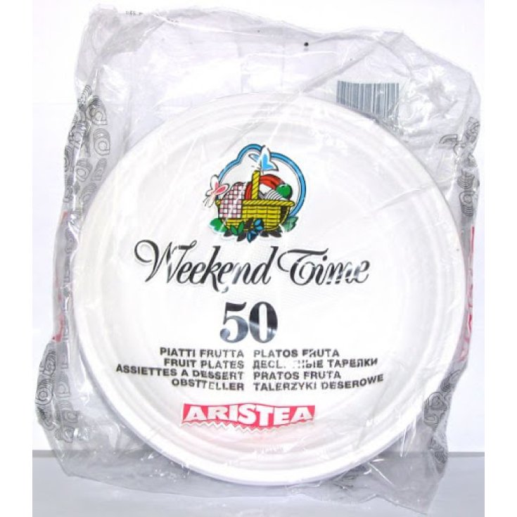 Assiettes de fruits Weekend Time ARISEA 50 pièces