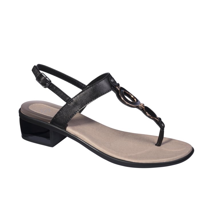 Yoko Flip-Flop Scholl® Gelactiv® Sandale noire pour femme Taille 39