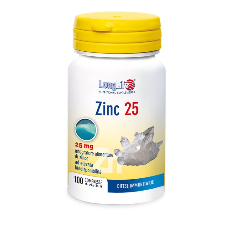 Zinc 25 LongLife 100 Comprimés Sécables