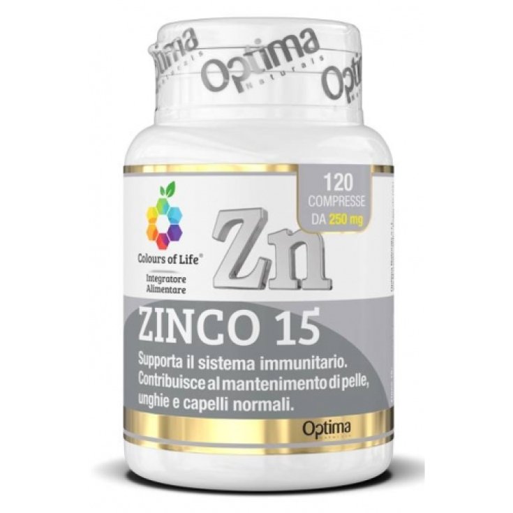 Zinc 15 Optima Naturals 120 Comprimés