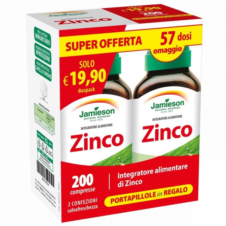 Zinc Duopack Jamieson 2x100 Comprimés