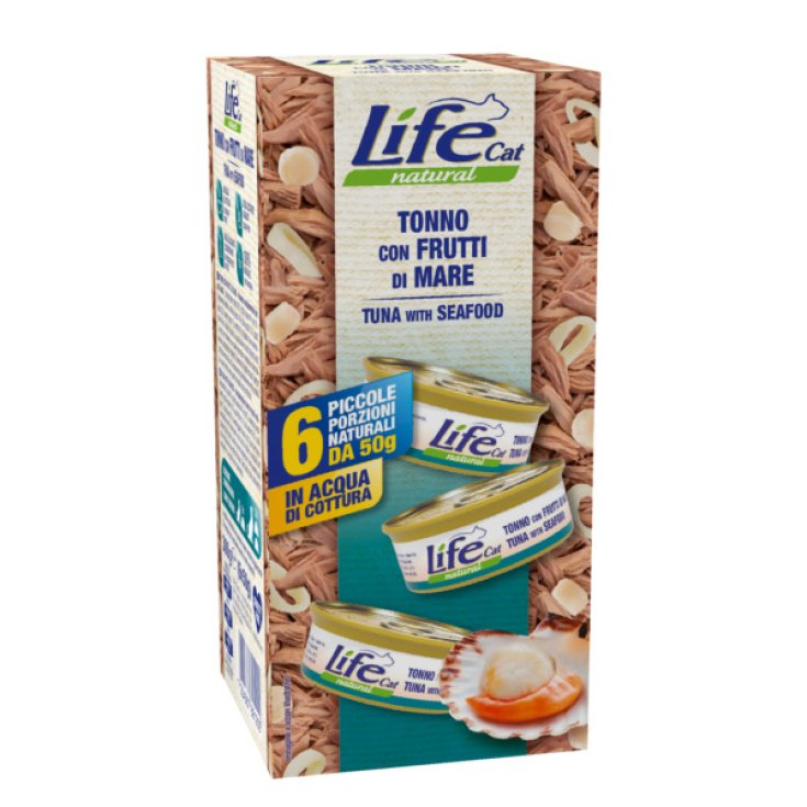 LIFE CAT THON FRUITS DE MER 6X50G
