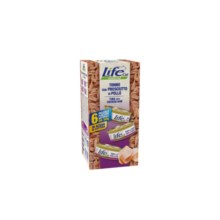LIFE CAT THON JAMBON 6X50G