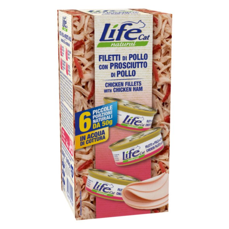JAMBON DE POULET LIFE CAT 6X50G