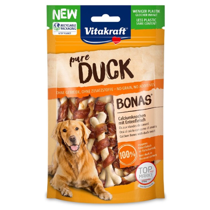 Snack pour chien Canard Bonas Os de Calcium avec